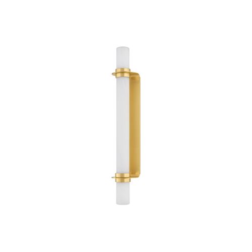 Aged Brass LED Wall Sconce from the Groveland station Collection