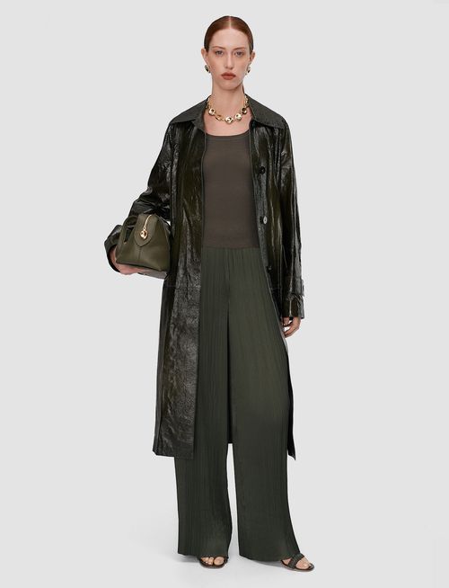 Amber Pleated Satin Trousers - Regular / 32