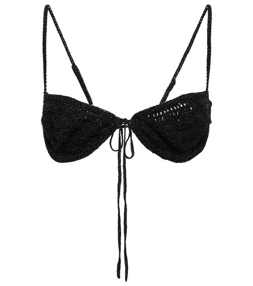 Magda Butrym Crocheted cotton-blend bra
