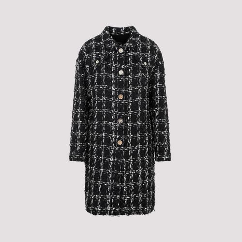 Checked Bouclé Coat