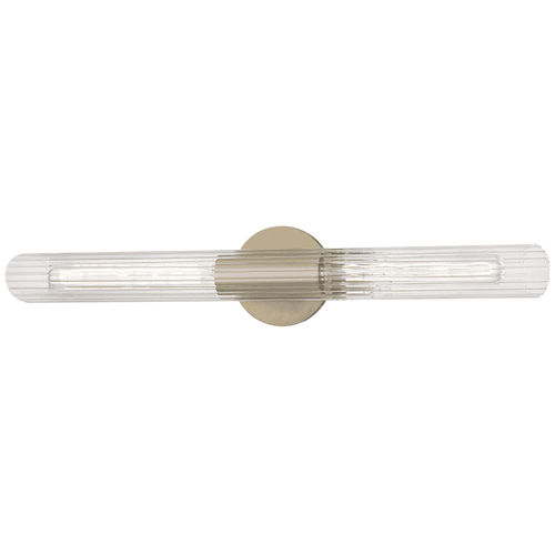 Mitzi Cecily 2-Light 25" Wall Sconce in Aged Bra