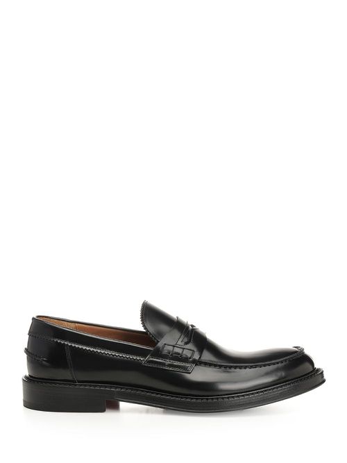Penny Shoes Pelle Spazzolata Loafers Black