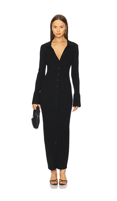 SNDYS MAXIKLEID CAROL in Black. Größe XS. Also in L