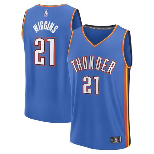Men's Aaron Wiggins Blue Oklahoma City Thunder Fast Break Replica Player Jersey