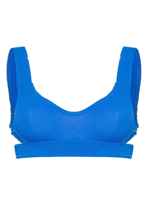Nino smocked bikini top - Blue