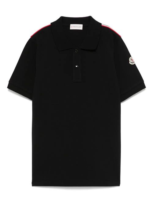Tricolor-Trimmed Cotton Polo Shirt