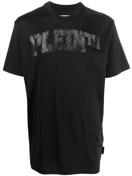 Stones logo-embellished T-shirt - Black