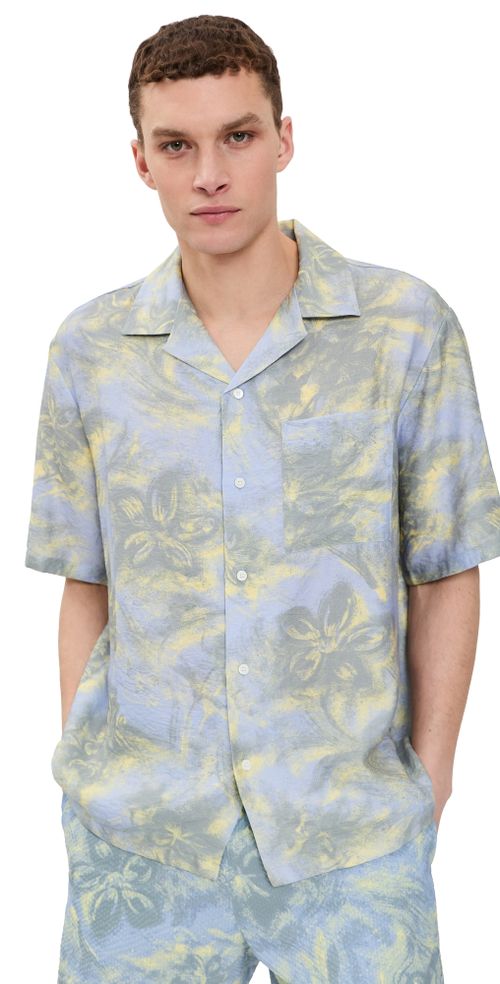 Resort Shirt Arctic Ice/Pastel Yellow