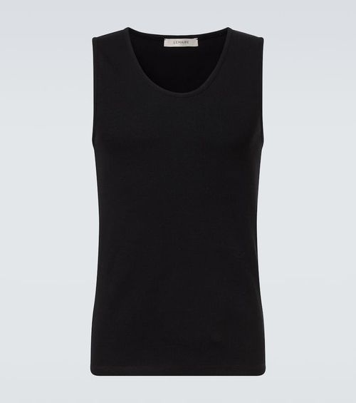 Cotton and linen tank top