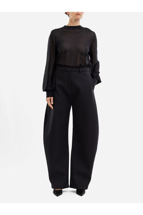 Maison Oversized Sculptural Sweater — Black