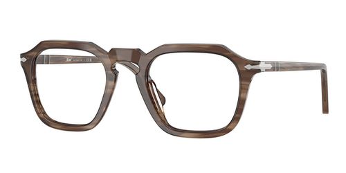 Persol PO3292V 1208 Men's Eyeglasses Brown Size 48 - Blue Light Block Available