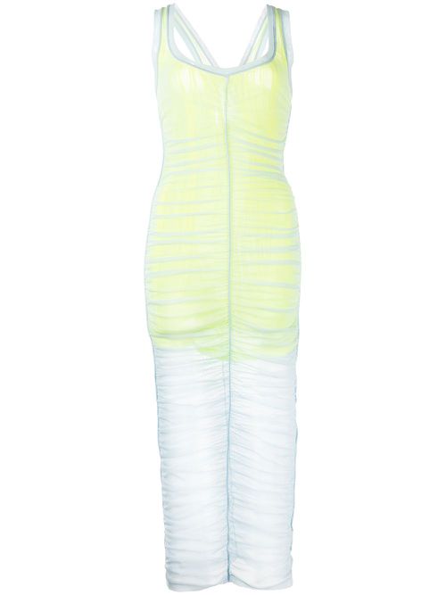 Double layer ruched dress - Multicolour