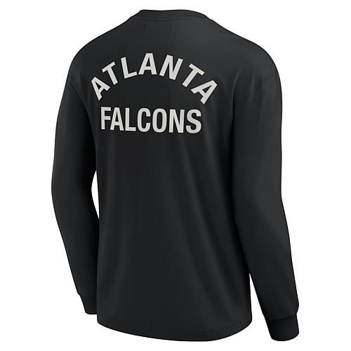 Unisex Black Atlanta Falcons Super Soft Long Sleeve T-Shirt - Size Medium