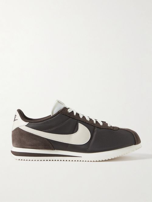 Men - Cortez Suede and Leather-Trimmed Shell Sneakers