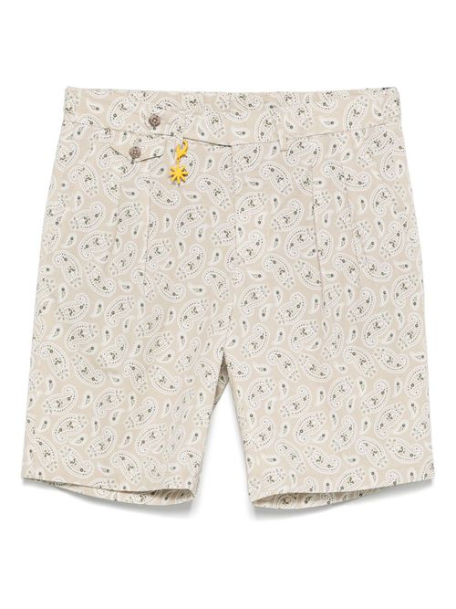 Manuel Ritz logo-appliqué shorts - Neutrals