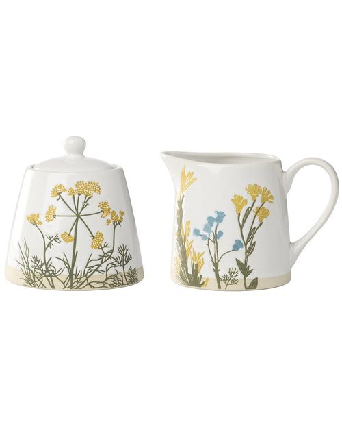 Wildflowers 2Pc Sugar & Creamer Set