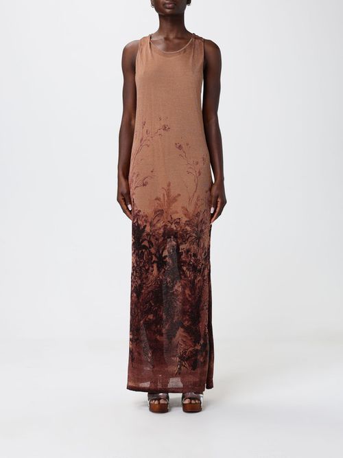 Dress Woman color Leather
