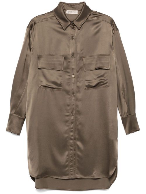 Satin shirt - Green