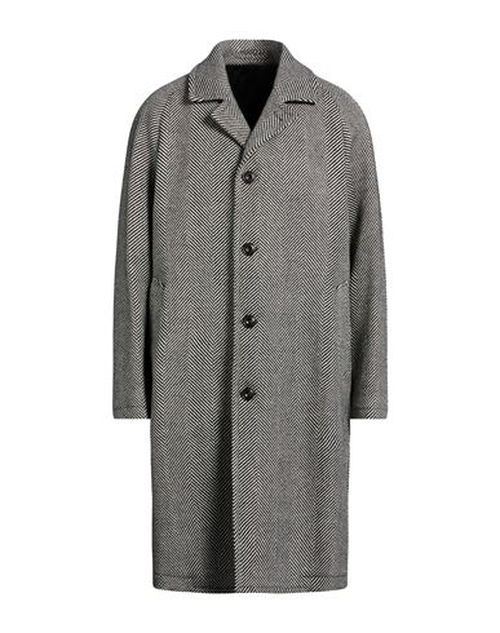 L. b.m. 1911 Man Coat Black Size 38 Virgin Wool