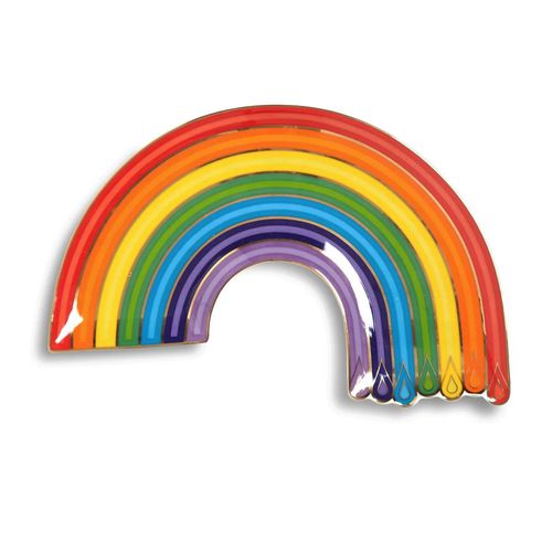 Dripping Rainbow Tray In Multi Color