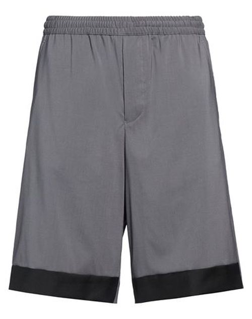 Man Shorts & Bermuda Shorts Grey Size 32 Virgin Wool, Elastane