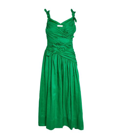 짐머만 여성 Bow-Detail Tiggy Midi Dress