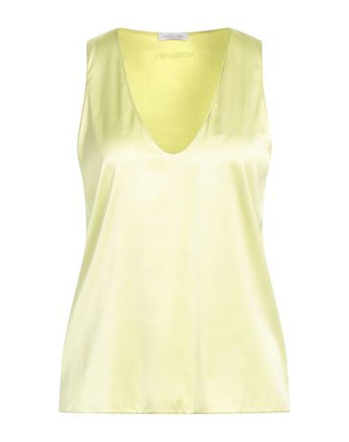 Patrizia Pepe Woman Top Pastel yellow Size 2 Viscose, Polyamide, Elastane