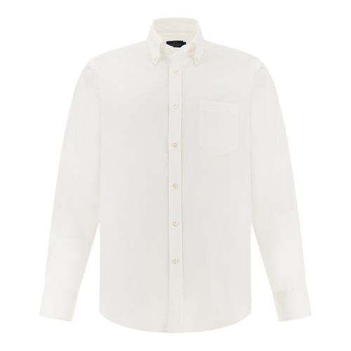 Cotton Poplin Shirt Soffio, Man, White