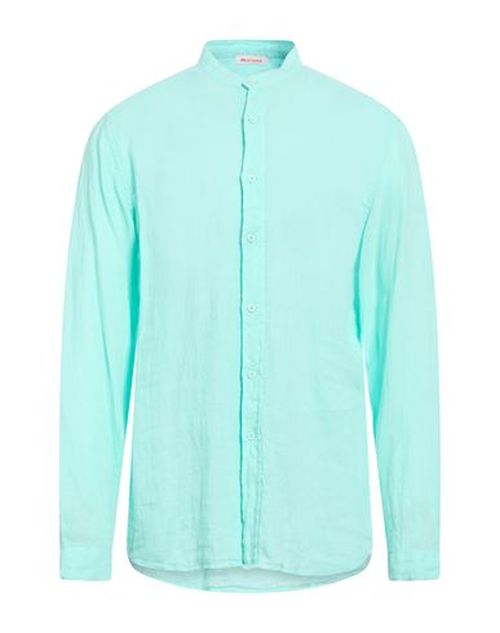 Man Shirt Light green Size XXL Linen