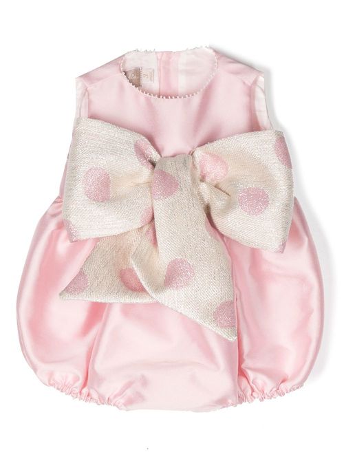 Oversize bow-detail body - Pink
