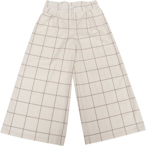 Magil Pantalone Palazzo Quadro Panna/Beige