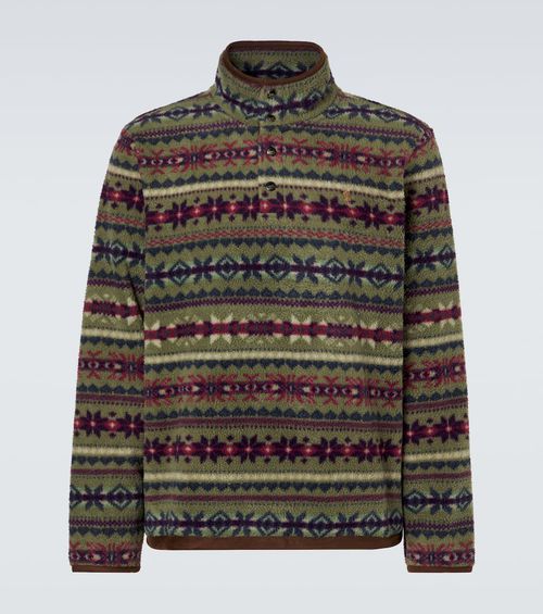Printed teddy jacket