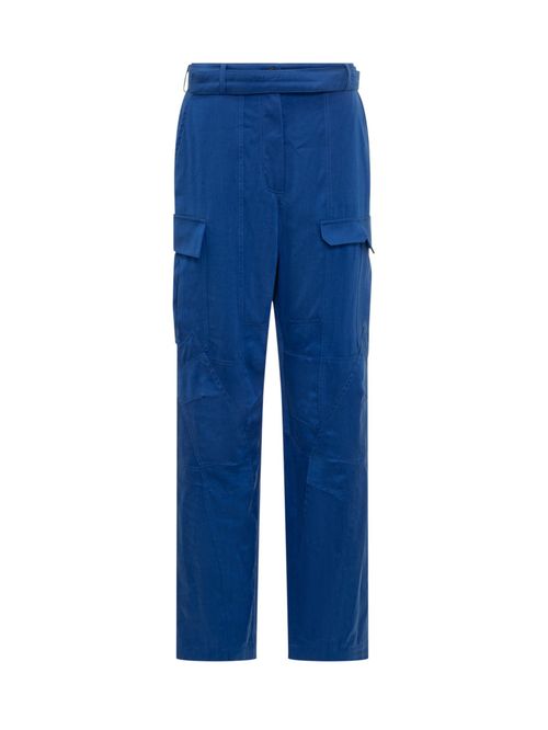 Blue Relaxed Cargos Pants