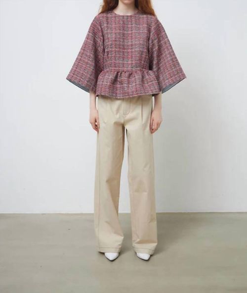 Abida Blouse In Red Mix