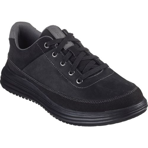 Skechers Mens Proven - Aldeno 204875-Bbk Black Lace Up Shoe