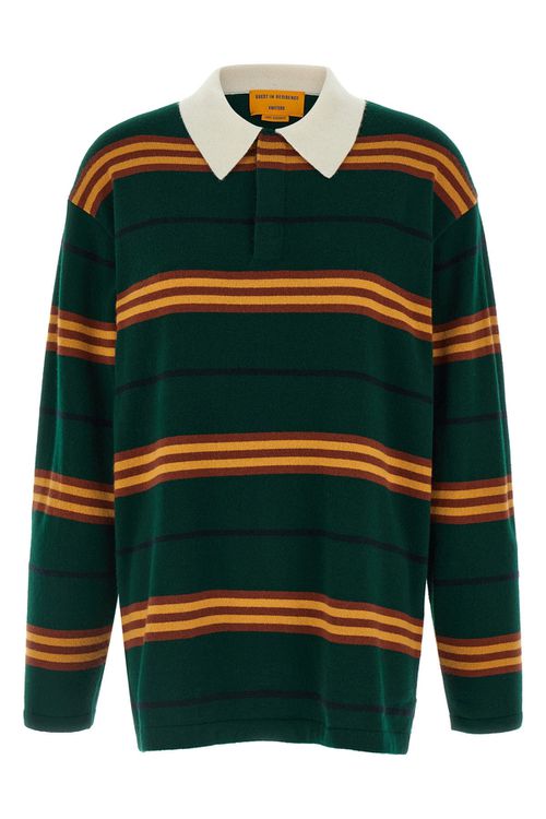 'Striped Rugby' Polo Shirt