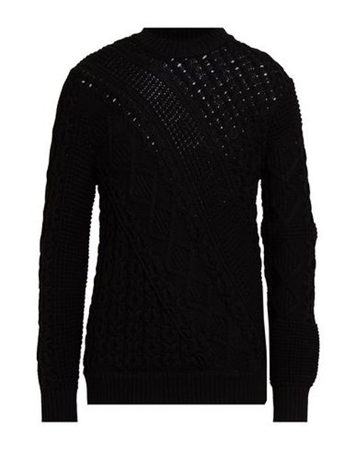Man Sweater Black Size M Virgin Wool