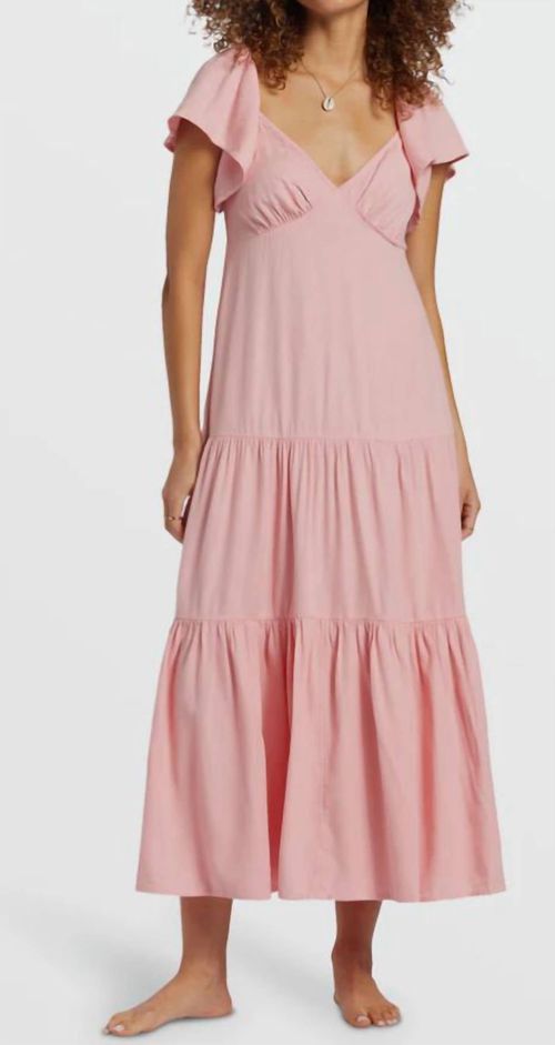 Last Light Midi Dress In Light Sorbet