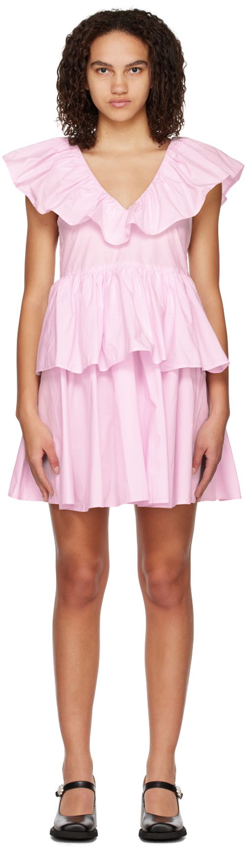 Pink Organic Cotton Mini Dress