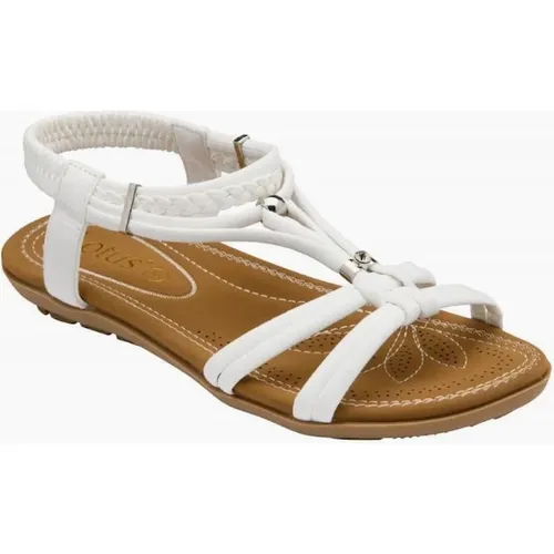 Women's Lotus Domenica ladies sandal in White