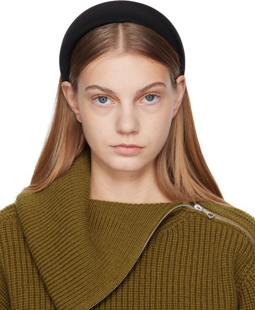 Black Classic Puffy Headband