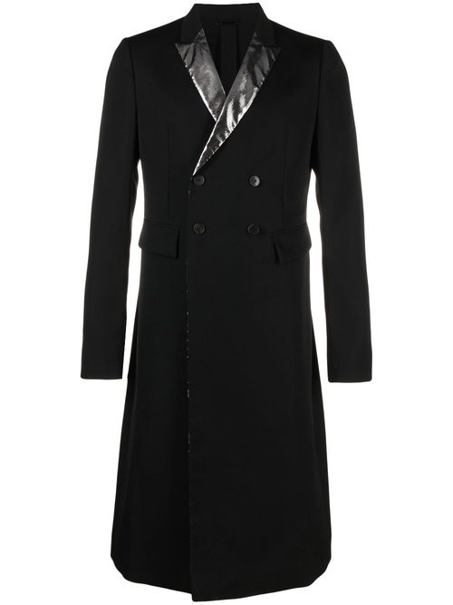 Double-breasted coat - Black