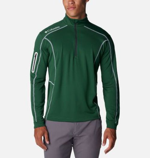 Men's Shotgun Quarter Zip Golf Pullover- Green