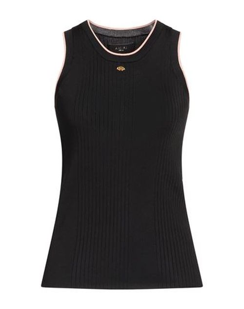 Woman Tank top Black Size S Viscose, Polyester