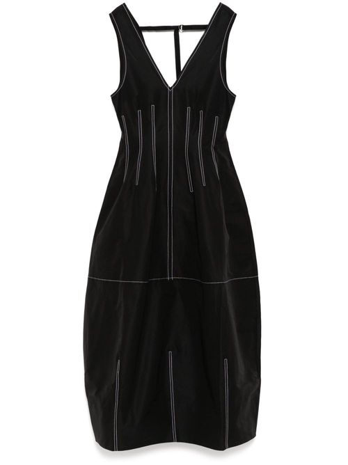 V-neck dress - Black