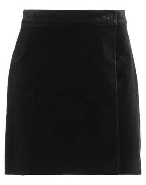 Woman Mini skirt Black Size 0 Cotton, Elastane