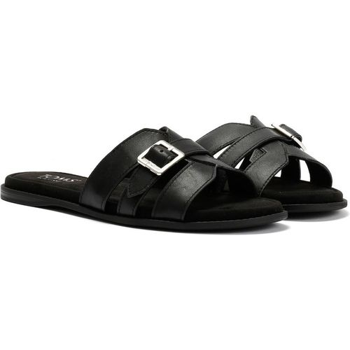 Toms Sol Mule Leather Women's Black Sanda