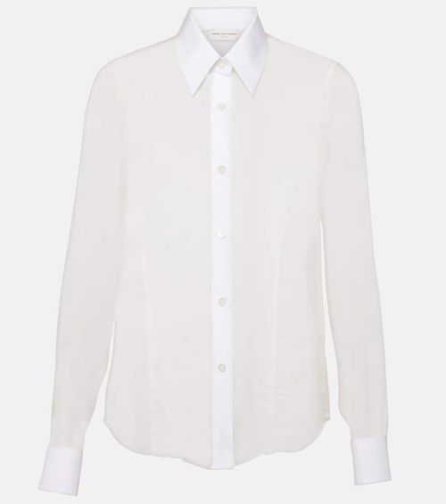 Silk and cotton shirt