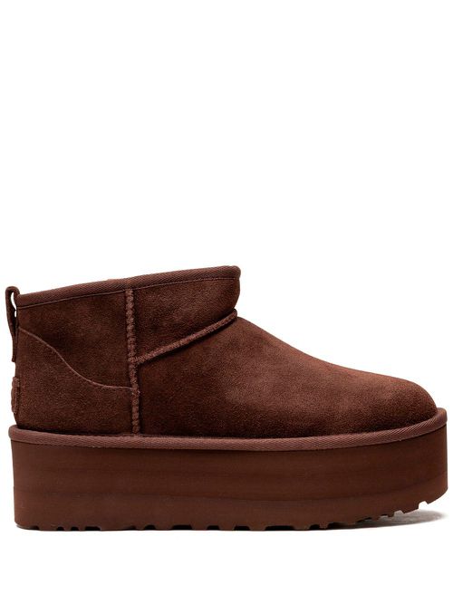 Classic Ultra Mini Platform "Burnt Cedar" boots - Brown