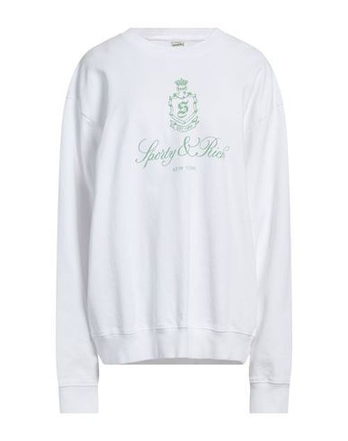 Woman Sweatshirt White Size XL Cotton